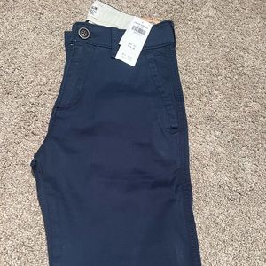 Boys Abercrombie Navy pants NWT